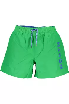Мужские шорты North Sails пляжные с контрастной надписью, зеленый