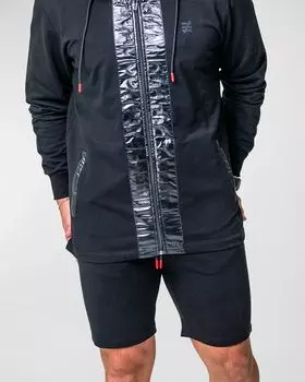 Мужские шорты одинакового размера на кулиске Maceoo, цвет Black