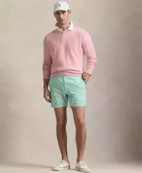 Мужские шорты Polo Prepster из пике длиной 6 дюймов Polo Ralph Lauren, зеленый