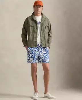Мужские шорты Polo Prepster с цветочным принтом, 6 дюймов Polo Ralph Lauren, синий