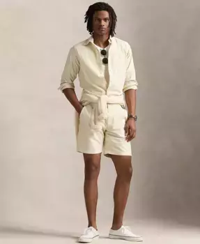 Мужские шорты Polo Prepster с минеральной окраской, длина 8 дюймов Polo Ralph Lauren, коричневый/бежевый