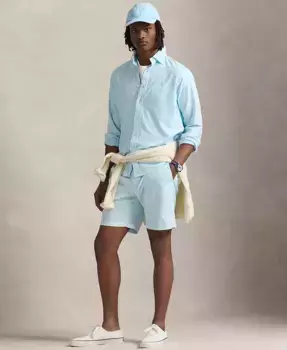 Мужские шорты Polo Prepster с минеральной окраской, длина 8 дюймов Polo Ralph Lauren, синий