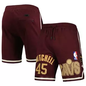 Мужские шорты Pro Standard Donovan Mitchell Wine Cleveland Cavaliers Player Replica