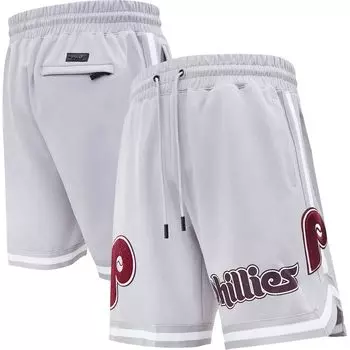 Мужские шорты Pro Standard серого цвета Philadelphia Phillies Team
