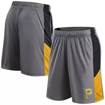 Мужские шорты Profile серого/черного цвета Pittsburgh Pirates Team