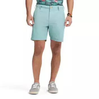 Мужские шорты прямого кроя из шамбрея 7 дюймов Izod, цвет beryl green