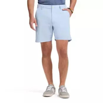 Мужские шорты прямого кроя из шамбрея 7 дюймов Izod, цвет placid blue