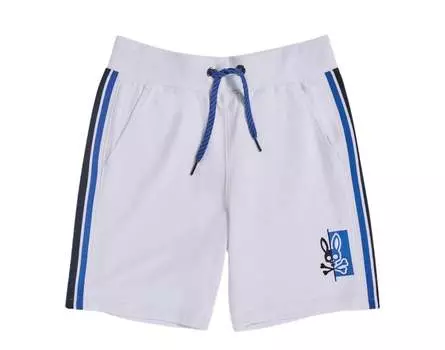Мужские шорты Psycho Bunny Dovedale белые/синие B6R207N1FT-WHT, белый