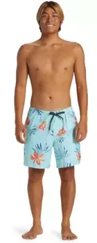 Мужские шорты Quiksilver Mix Volley на каждый день, 17 дюймов, с эластичной резинкой на талии, цвет Limpet Shell