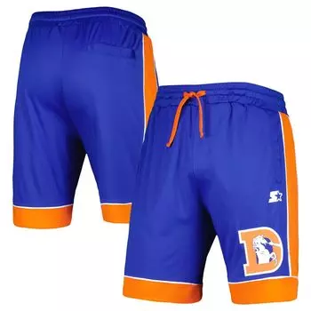 Мужские шорты Royal Denver Broncos Throwback, любимые поклонниками Starter