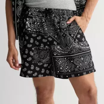 Мужские шорты с банданой Retrofit, черный