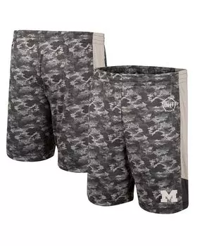 Мужские шорты с камуфляжным принтом michigan wolverines oht в стиле милитари Colosseum