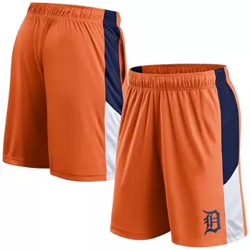 Мужские шорты с логотипом Fanatics оранжевого цвета Detroit Tigers Primary