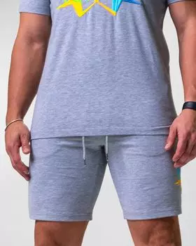 Мужские шорты с неоновой вышивкой Maceoo, цвет Grey