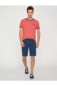 Мужские шорты с нормальной талией Koton, синий