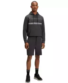 Мужские шорты с полосками из хлопковой смеси Hugo Boss, серый