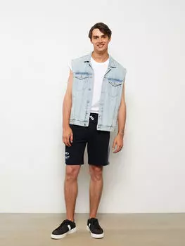 Мужские шорты с принтом со стандартным рисунком LCW Casual