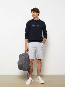 Мужские шорты с принтом со стандартным рисунком LCW Casual