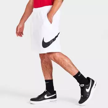 Мужские шорты с рисунком Nike Sportswear Club, белый