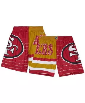 Мужские шорты Scarlet San Francisco 49ers Jumbotron 3.0 Mitchell & Ness