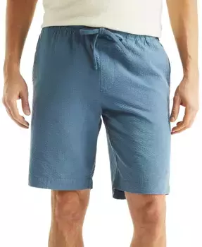 Мужские шорты Seersucker Drawstring длиной 9,5 дюйма на шнурке Nautica, синий