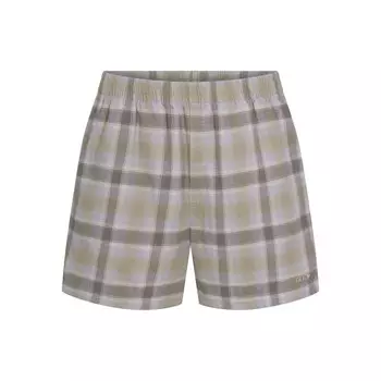 Мужские шорты SKIMS Flannel Sleep, цвет Taupe Plaid