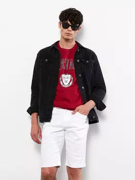Мужские шорты Slim Fit из габардина LCW Casual