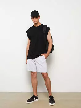 Мужские шорты Slim Fit с эластичной резинкой на талии LCW Casual