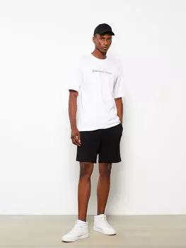 Мужские шорты Slim Fit с эластичной резинкой на талии LCW Casual