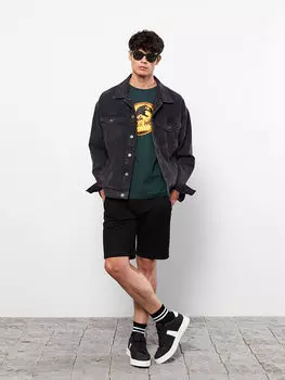 Мужские шорты Slim Fit с завязками на талии LCW Casual