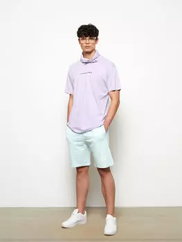 Мужские шорты Slim Fit с завязками на талии LCW Casual