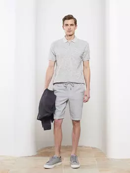 Мужские шорты Slim Fit с завязками на талии LCW Vision