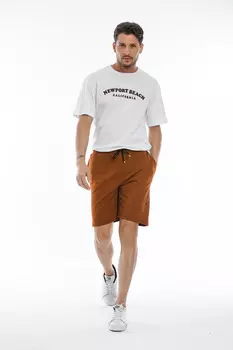 Мужские шорты стандартного кроя Brooklyn с принтом, весна 208 Superlife, коричневый