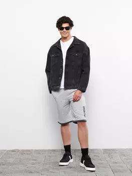 Мужские шорты стандартного кроя LCW Casual, серый меланж