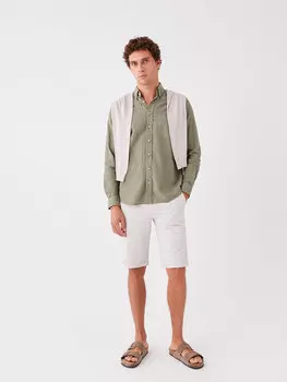 Мужские шорты стандартного кроя LCWAIKIKI Classic, светло-серый