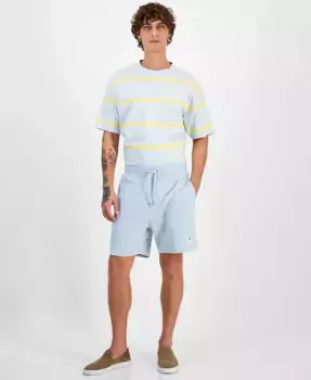 Мужские шорты свободного кроя на шнурке Hugo Boss, синий