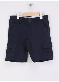 Мужские шорты темно-синего цвета с нормальной талией JPSTJOE JJCARGO SHORTS JNR Jack & Jones, темно-синий