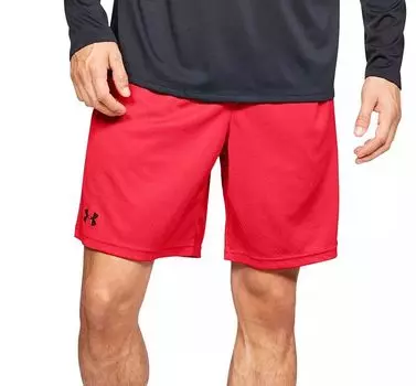 Мужские шорты Under Armour из технической сетки 9 дюймов, красный/черный