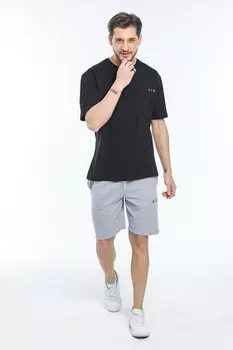 Мужские шорты узкого кроя с воздушным принтом SPR21Y52 Sperlife, светло-серый