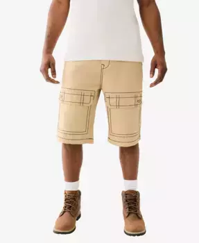 Мужские шорты Vinny Big T Cargo True Religion, коричневый/бежевый
