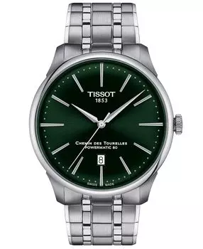Мужские швейцарские автоматические часы Chemin des Tourelles Powermatic 80 с браслетом из нержавеющей стали, 42 мм Tissot