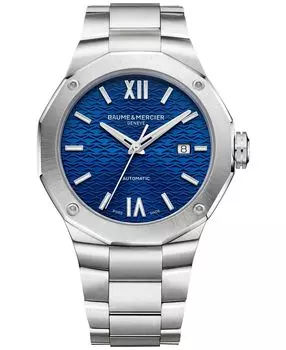 Мужские швейцарские автоматические часы с браслетом из нержавеющей стали, 42 мм Baume & Mercier