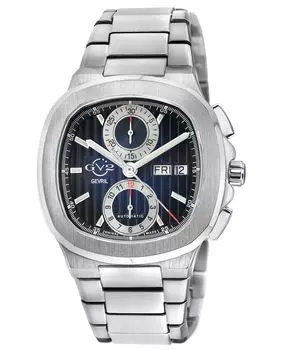 Мужские швейцарские автоматические часы с хронографом Potente из нержавеющей стали серебристого цвета, 40 мм GV2 by Gevril