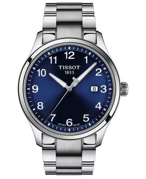 Мужские швейцарские часы Gent XL с браслетом из нержавеющей стали 42 мм Tissot