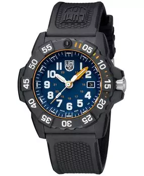 Мужские швейцарские часы Navy Seal Dive с черным каучуковым ремешком, 45 мм Luminox