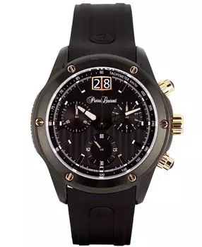 Мужские швейцарские часы Performance с хронографом и резиновым ремешком, 45 мм Pierre Laurent