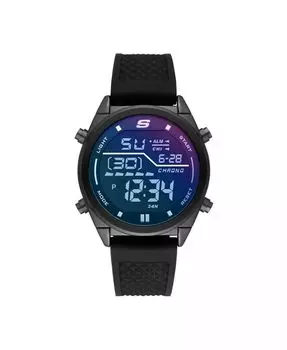 Мужские силиконовые часы Kentwood черные Skechers, черный