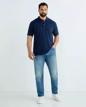 Мужские синие джинсы 502 Taper, средней стирки, большие размеры Levi's, синий