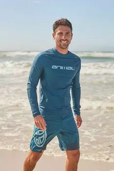 Мужские синие плавки Brett из переработанной ткани Animal, синий