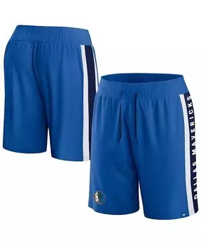 Мужские синие шорты в сетку Dallas Mavericks Referee Iconic Fanatics, синий
